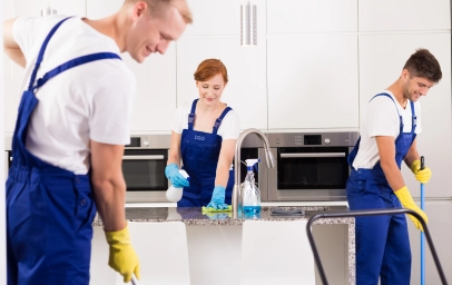 Kitchen Cleaning Cleaners cleaning the kitchen