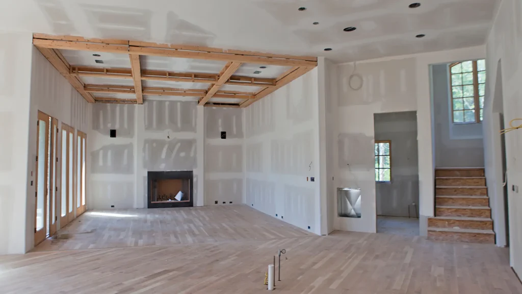 post construction cleaning space